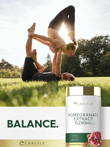 Carlyle Pomegranate Extract | 11250mg | 100 Capsules | Non-GMO, Gluten Free Supplement | Traditional Herb in Kuwait