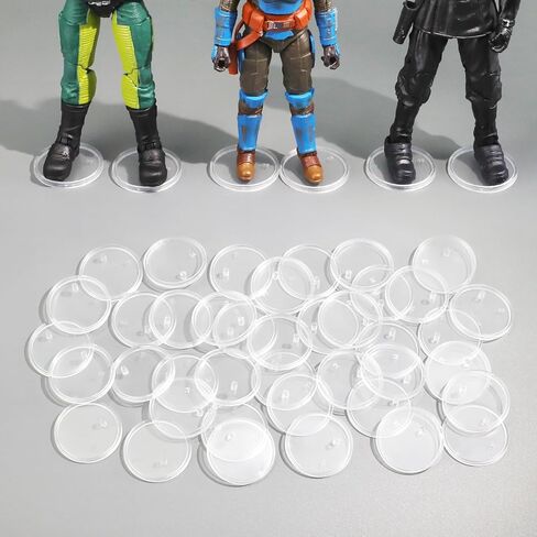 28PCS Action Figure Stand Bases with 3mm Peg for Most 6-8 Inch Figures in Saudi Arabia