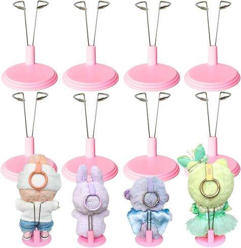 4-Pack Adjustable Doll Stand, White , 4-8 Inch Doll in Kuwait