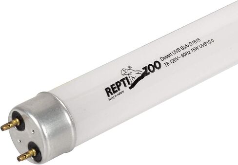 REPTI ZOO T8 Reptile Sun UVB Terrarium Desert Reptile 18 inch UVB Bulb Fluorescent Lamp Tube T8 15 Watt Habitat Lighting in Kuwait