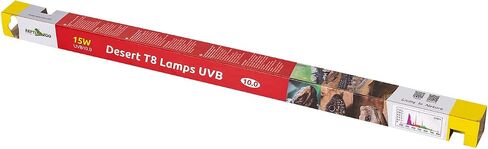 REPTI ZOO T8 Reptile Sun UVB Terrarium Desert Reptile 18 inch UVB Bulb Fluorescent Lamp Tube T8 15 Watt Habitat Lighting in Kuwait