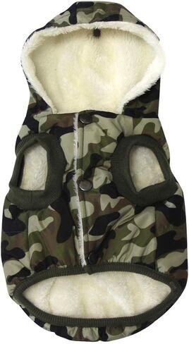 Vecomfy Warm Dog Coats with Hoodie,Winter Dog Jackets for Small Dogs in Kuwait