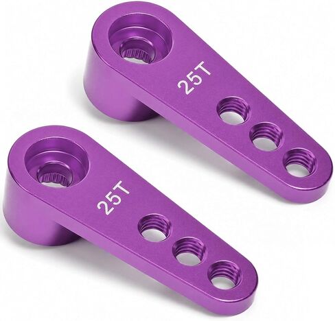 2PCS 25T Aluminum Servo Horn, 3-Hole RC Steering Arm for Futaba Savox MG995 in Kuwait