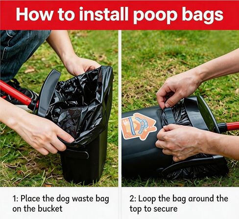 HUZSV Dog Poop Bags, FUSBUNTY and MXF Pooper Scoopers,Unscented Standard Extra Thick Waste Bag,200 Count Refill Rolls for Dogs - Leak-Proof, Odor Blocking, Black in Kuwait