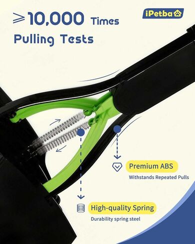 Large Dog Pooper Scooper for Yard, 32 inch Long Handle, No Bending in Kuwait