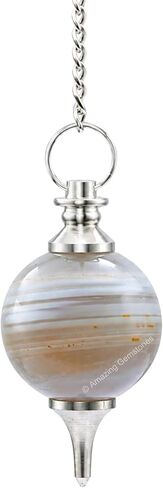 Rose Quartz Crystal Ball Pendulum for Divination - Dowsing Pendulum Necklace with Chain and Quartz Bead for Reiki Healing and Crystal Grid Meditation in Saudi Arabia