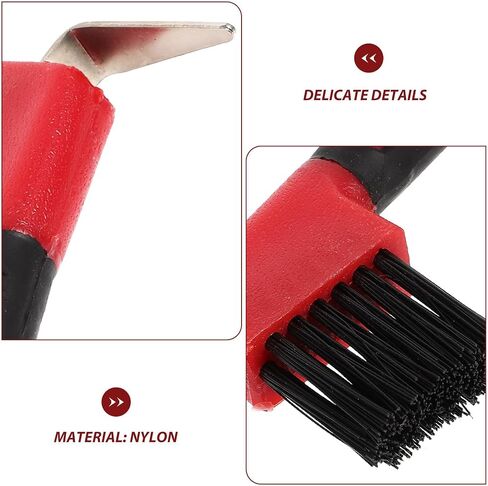 Horse Hoof Pick with Brush, Stainless Steel Tool and Rubber Grip Handle in Kuwait