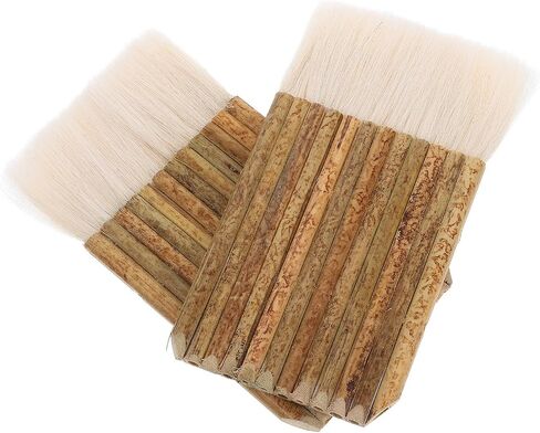 2pcs Hake Brushes Handle Soft Bristle Craft Paintbrushes for Artists in Saudi Arabia