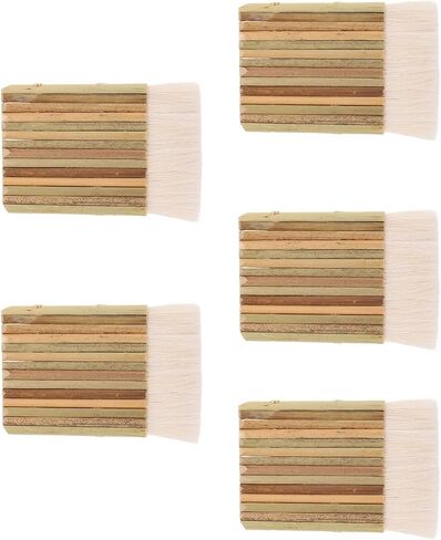 5pcs Wide Wool Tip Hake Brush, Flat Multi Row Design in Kuwait