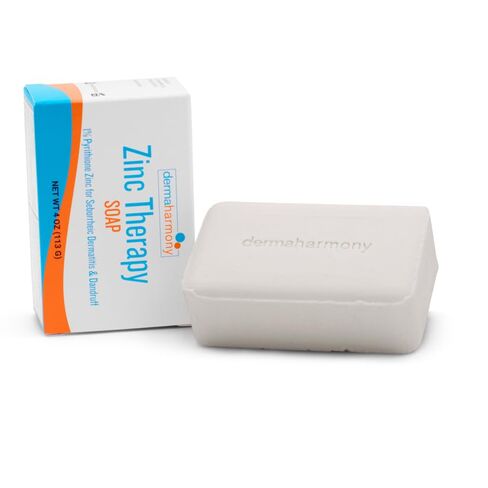 Dermaharmony 1% Pyrithione Zinc (ZnP) Bar Soap 4 oz - Crafted for Those with Skin Conditions - Seborrheic Dermatitis, Dandruff, Psoriasis, Eczema, etc. in Kuwait