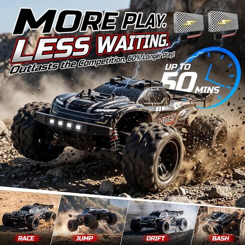 DEERC 9312E 1/18 Scale Fast RC Cars, 42+ KPH 4WD Off Road Remote Racing Car in Saudi Arabia
