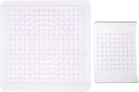 2pcs Acrylic Clay Rolling Board with Grid and U-Shaped Press Plate in Saudi Arabia