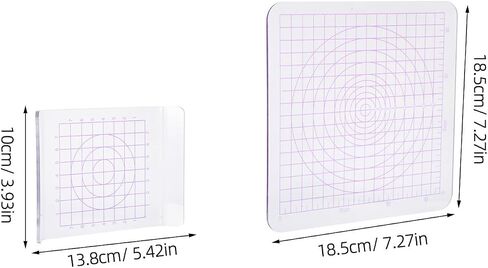 2pcs Acrylic Clay Rolling Board with Grid and U-Shaped Press Plate in Saudi Arabia