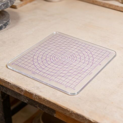 2pcs Acrylic Clay Rolling Board with Grid and U-Shaped Press Plate in Saudi Arabia