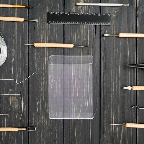 2pcs Acrylic Clay Modeling Board with Grid for DIY Projects in Kuwait