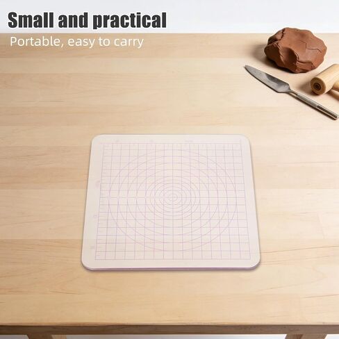 2pcs Acrylic Clay Modeling Board with Grid for DIY Projects in Kuwait