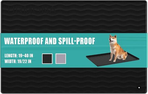 URMONA Silicone Pet Feeding Mat 19 x 19 in, Dog Cat Food and Water Mat in Saudi Arabia