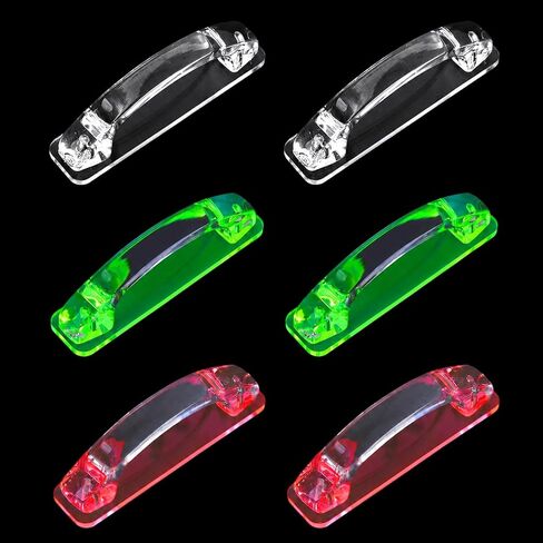 NestBasics 6pcs Aquarium lid Hinge Acrylic Fish Tank Glass Canopy Handle Fish Tank Hood top Cover Replacement Double Tape Pull Handle in Saudi Arabia