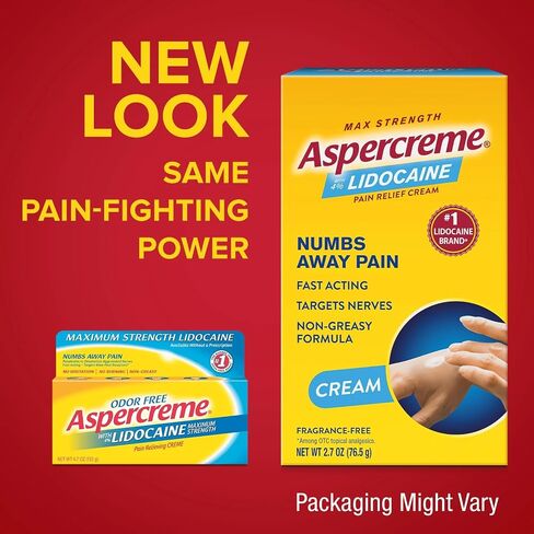 Aspercreme With Lidocaine Maximum Strength Pain Relief Cream, 2.7 oz. in Saudi Arabia