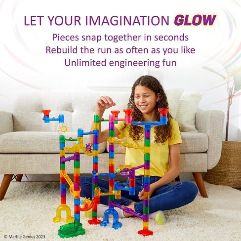 Marble Genius Space Theme Marble Run, 200 Pieces, STEM Toy in Kuwait