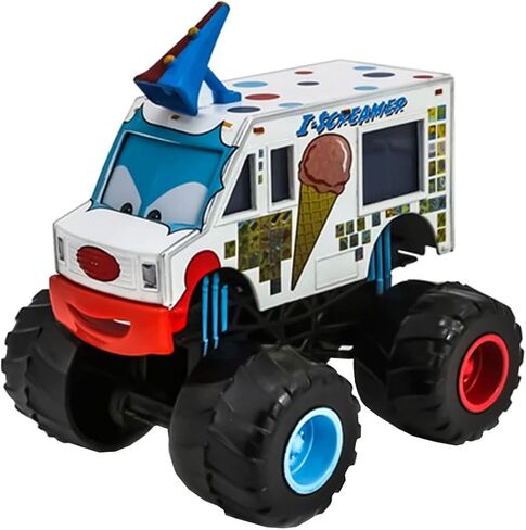 Movies Cars 2 3 Curz Black Storm Jackson McQueen Mater I Screamer Archbishop Giant Wheels Metal Diecast Friction Powered Truck Toy (I Screamer) in Kuwait
