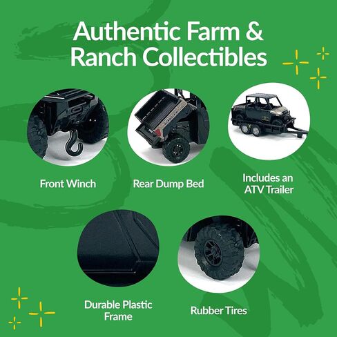 Big Country Toys AMT Adult Collectibles Rip Wheeler Yellowstone Polaris Ranger Truck with Trailer, Realistic Collectible… in Kuwait