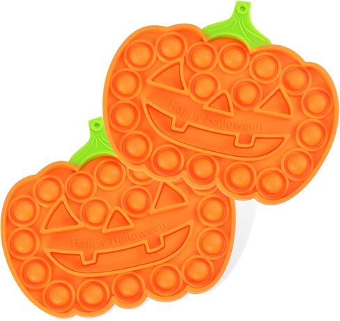 Halloween Fidget Props, Pumpkin Silicone Squeeze Sensory Props, Stress Anxiety Relief Push Tools for Adults, Halloween Party Favors in Kuwait