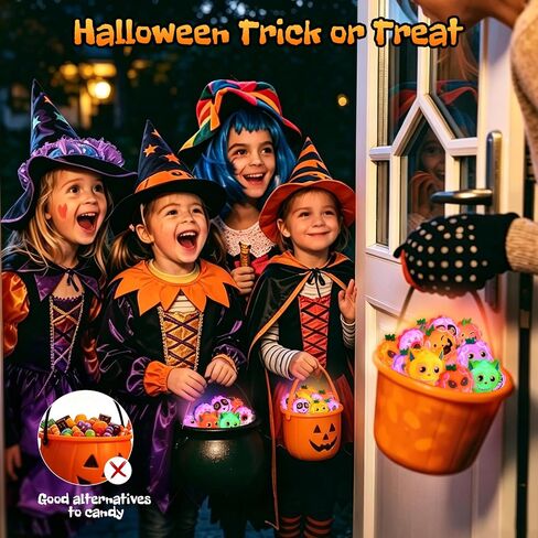 18Pcs Halloween Light Up Pop Balls Halloween Party Favors Gifts for Kids in Kuwait