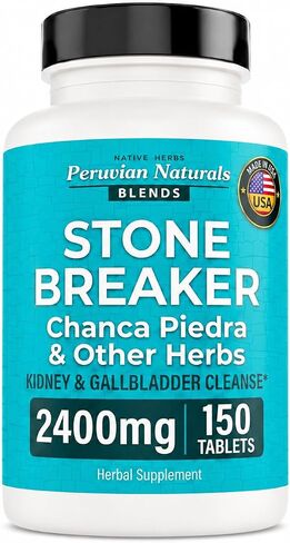 Peruvian Naturals Chanca Piedra “Stone Breaker" – 150 Tablets - Kidney Supplement - 2400mg per Serving 100% Natural Chancapiedra Grown in Peru in Kuwait