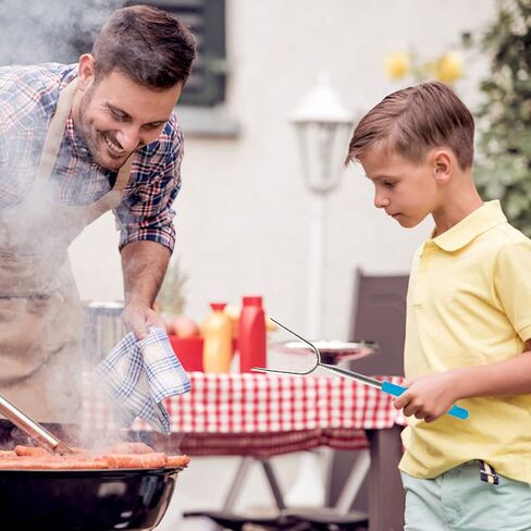 Briout Marshmallow Roasting Sticks 12 Colors Extra Long 45'' Stainless Telescoping Hot Dog Smores Skewers Kids Safe Barbecue Forks for Campfire, Bonfire and Grill(12 Count) in Kuwait