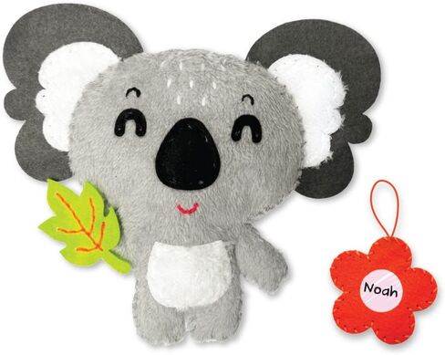 C.S. Kids Magic World DIY Personalised Sewing Kit - SA19 My Koala |Frist Sewing Arts & Crafts Gifts | Educational Sewing Kit for Kids(Safety Needle & Instruction Included) in Saudi Arabia