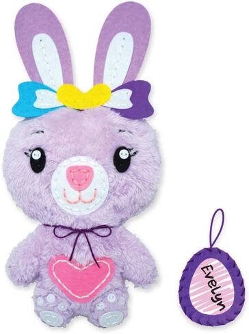 C.S. Kids Magic World DIY Personalised Sewing Kit - Bunny |Frist Sewing Arts & Crafts Gifts | Educational Sewing Kit for Kids | Sew Your Own (Safety Needle & Instruction Included) in Saudi Arabia