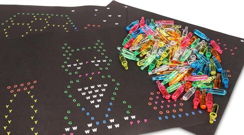Lite Brite Peg and Template Refill Pack, Light Up Drawing Board Accessories, LED Drawing Board Pegs with Colors, Toys for Creative Play, Light Toys for Kids Aged 4 + in Kuwait