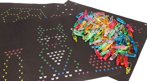 Lite Brite Peg and Template Refill Pack, Light Up Drawing Board Accessories, LED Drawing Board Pegs with Colors, Toys for Creative Play, Light Toys for Kids Aged 4 + in Kuwait