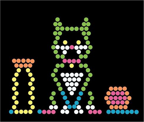 Lite Brite Peg and Template Refill Pack, Light Up Drawing Board Accessories, LED Drawing Board Pegs with Colors, Toys for Creative Play, Light Toys for Kids Aged 4 + in Kuwait