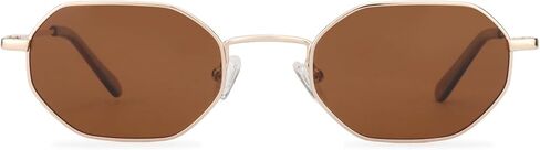 ZENOTTIC Small Octagonal Polarized Sunglasses for Women Men Hippie Metal Frame Retro Rectangle Sun Glasses in Saudi Arabia