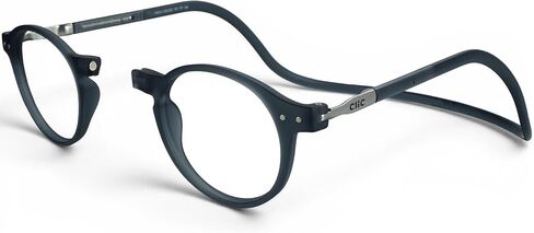 Clic Magnetic Reading Glasses, Computer Readers, Replaceable Lens, Adjustable Temples, Brooklyn, (S-M, Dark Matte Grey, 1.25 Magnification) in Kuwait