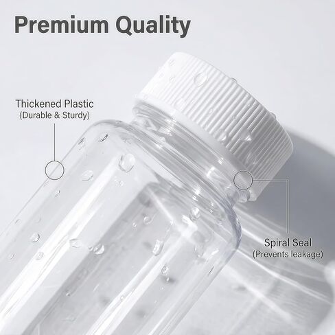 10PCS 200ML / 6.8oz Empty Refillable Square Bottles Plastic Portable Solid Powder Bottles Holder Storage Container Case Box (White) in Kuwait