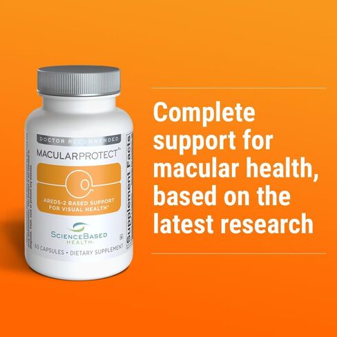 MacularProtect AREDS2 Vitamin & Mineral Supplement - Includes Trio of B Vitamins for Added Macular Health Support - 60 Capsules in Kuwait