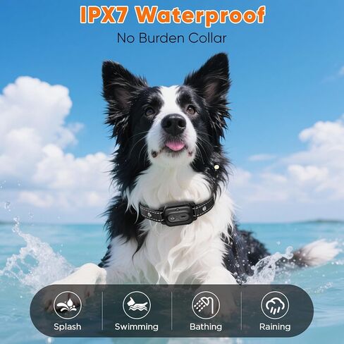 Dog Shock Collar 2 Dogs, 3300ft Dog Training Collar with Remote, Real-time Dual-Channel Remote with 3 Training Modes, Beep, Vibration, Safety Shock, Light, Fits 8-120 lbs All Breeds Sizes - Orange in Saudi Arabia