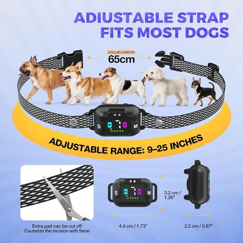 PcEoTllar Bark Collar for Small Dogs, Beep & Vibration Mode, Waterproof in Kuwait
