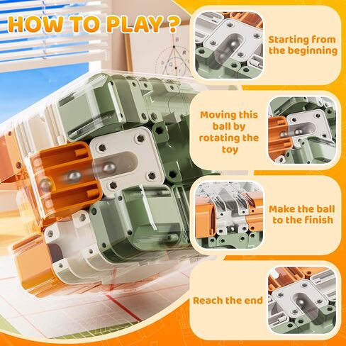 3D Rolling Ball Puzzle Maze Cube - 3x3 Color-Matched Game in Kuwait