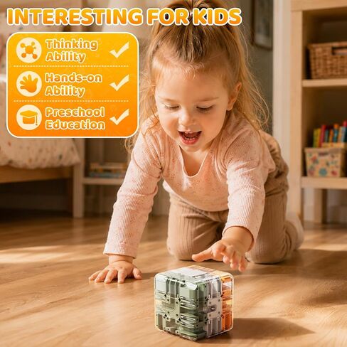 3D Rolling Ball Puzzle Maze Cube - 3x3 Color-Matched Game in Kuwait