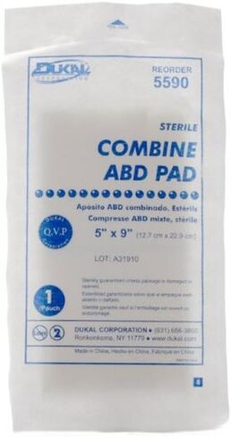 Dukal تجمع بين وسادات ABD، معقمة، 5 × 9 بوصة، 25/عبوة in Kuwait