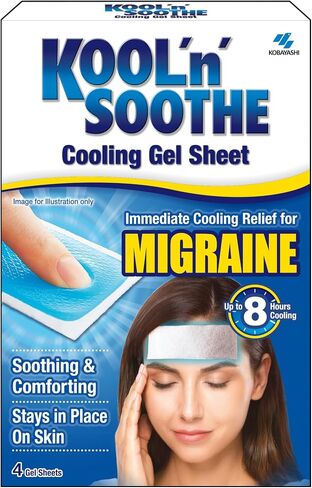 Kool 'n' Soothe Migraine Cooling Strips - 1 Pack of 4 in Kuwait