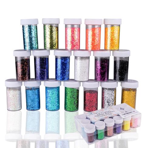 Orange 1 Pound Bottled Orange Craft Fine Glitter for Craft and Decoration in Kuwait