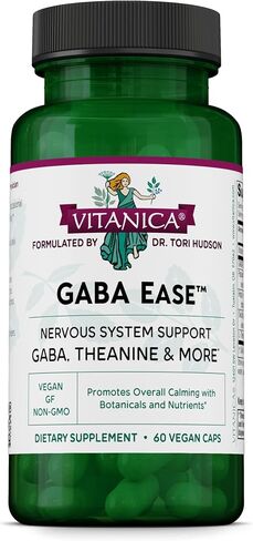 Vitanica, GABA Ease, Calming Support, Vegan, 60 Capsules in Kuwait