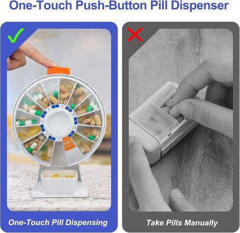 7 day Pill Box Organiser 3 Times Daily Medicine Storage Box,Cruxer Week Medication Tablet Organizer Moisture-Proof BPA Free Travel Dosette Box Dispenser Case to Hold Vitamins,Cod Liver Oil,Supplements in Saudi Arabia