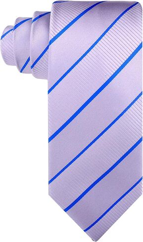 Scott Allan Collection Navy Blue and Orange Plaid Ties for Men - Jacquard Woven Striped Tie - Dark Blue & Orange Plaid Neck Tie in Kuwait