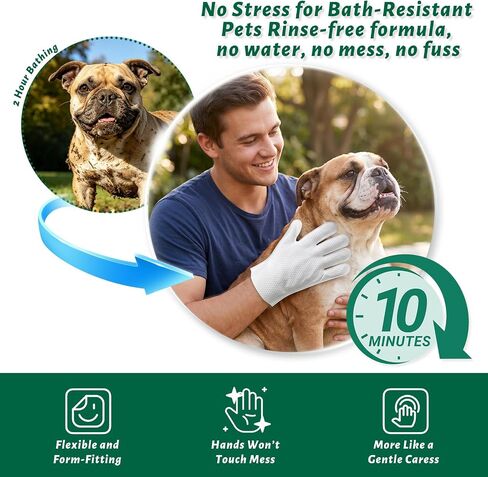 Arme Pet Bath Gloves Wipes for Dogs&Cats Cleaning Glove for Dry Bath,40 Pcs in Kuwait